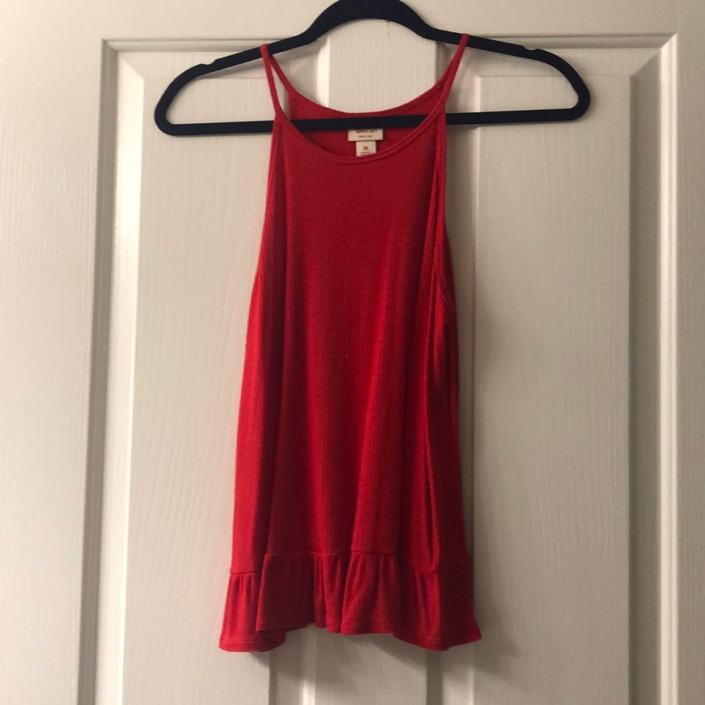 Flowy high neck tank top